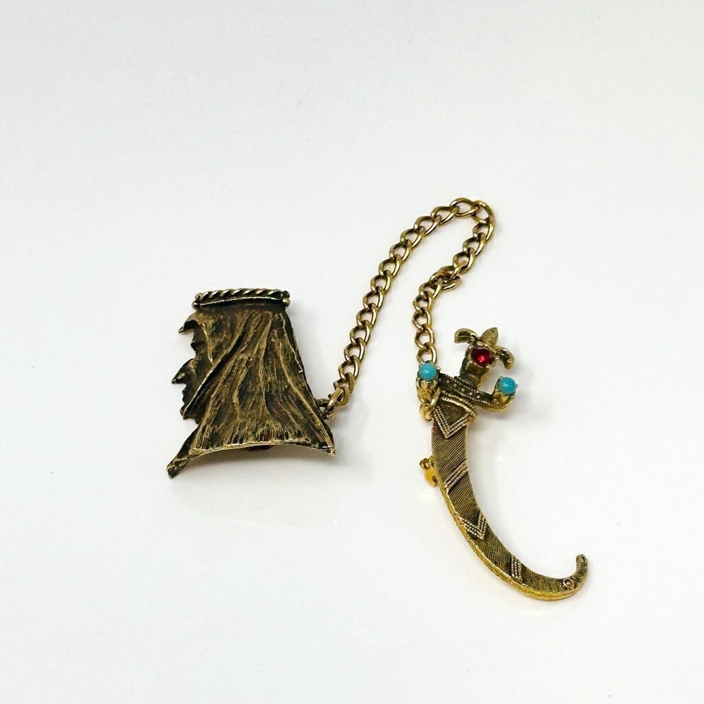Vintage CoroβMiddle East man with daggerβbrooch